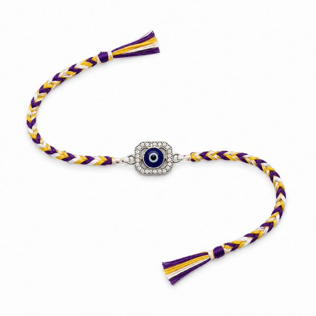 Protective Evil Eye Silver Rakhi