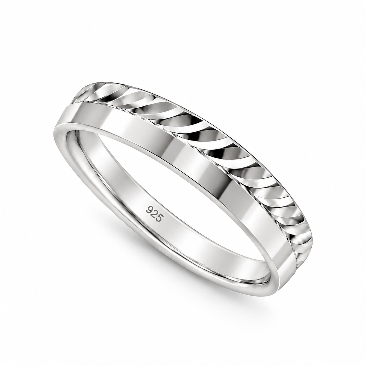 Diagonal Edge Textured Band