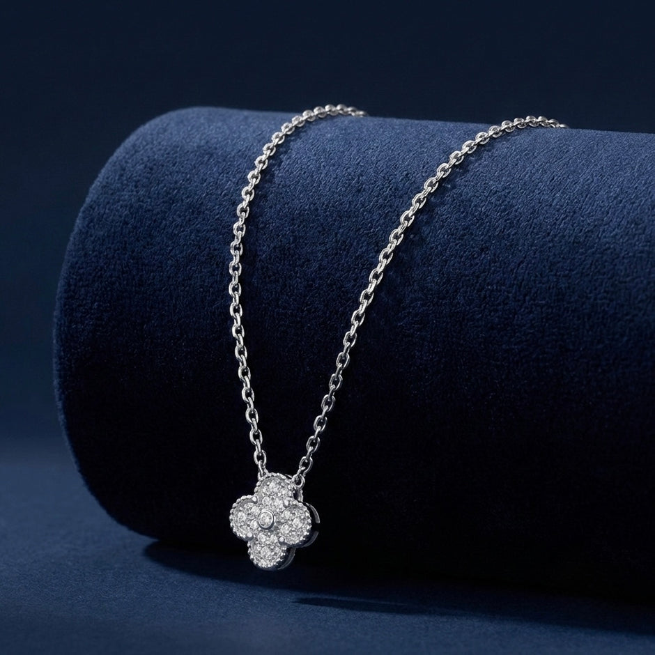Floral Cluster Pendant Necklace