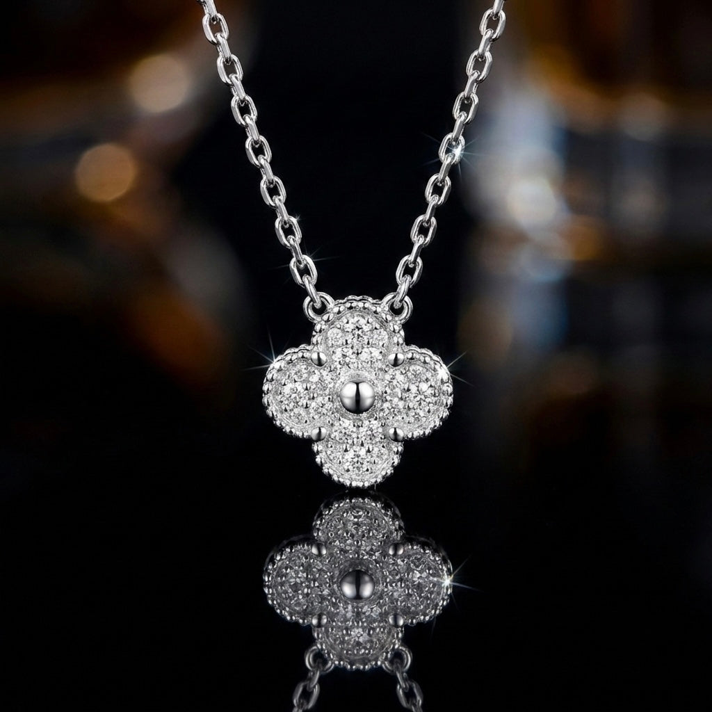 Floral Cluster Pendant Necklace
