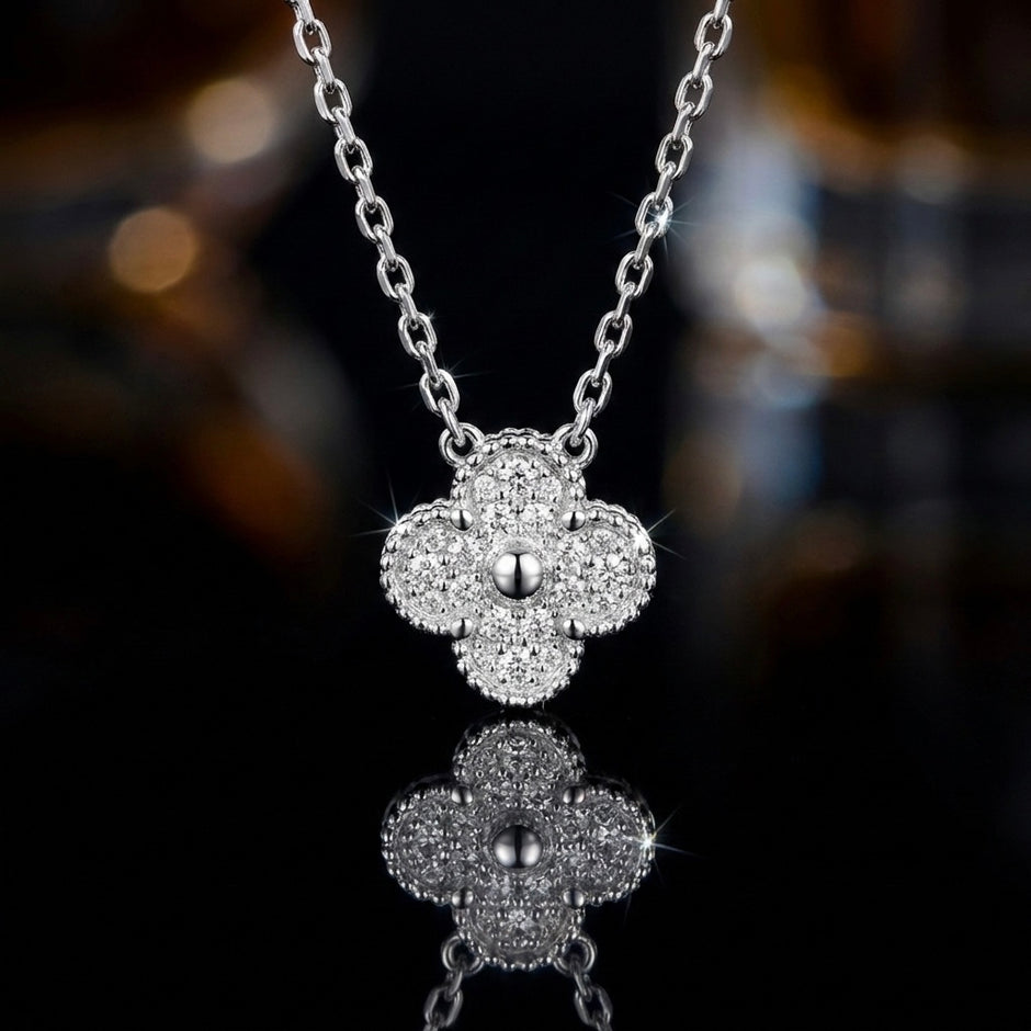 Floral Cluster Pendant Necklace