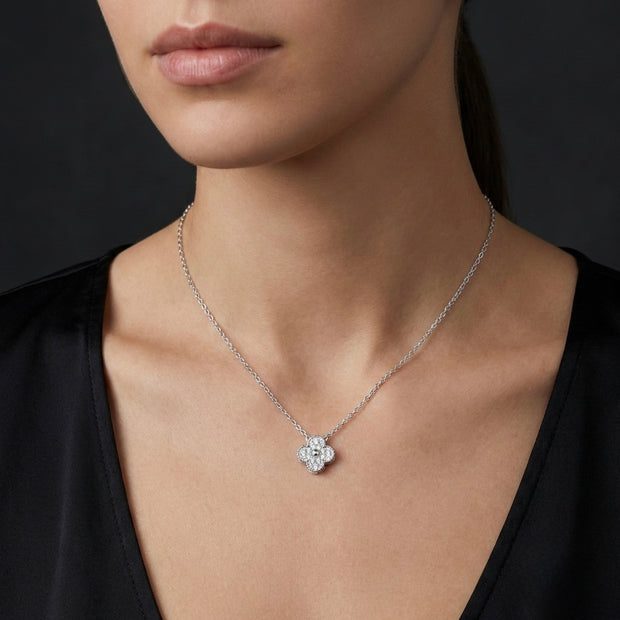 Floral Cluster Pendant Necklace