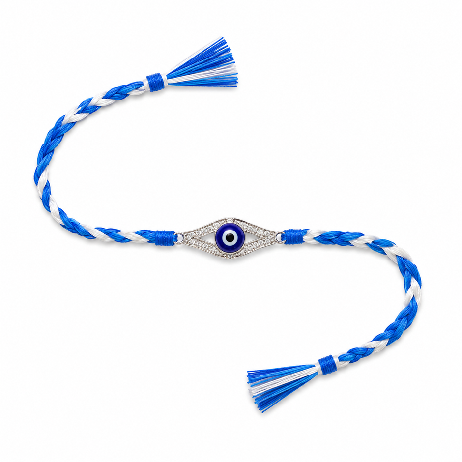 Eye Evil Silver Rakhi