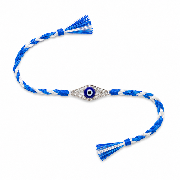 Eye Evil Silver Rakhi