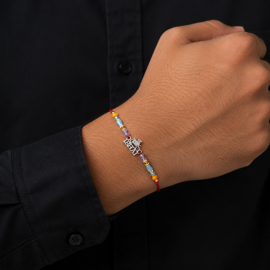 Biker Bhai Silver Rakhi