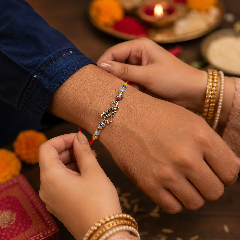 Mera Bhai Silver Rakhi