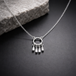 Minimal Circle Drop Pendant Necklace