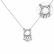 Minimal Circle Drop Pendant Necklace