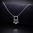 Minimal Circle Drop Pendant Necklace