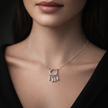 Minimal Circle Drop Pendant Necklace