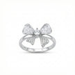 Elegant Bow Design Solitaire Ring