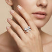 Elegant Bow Design Solitaire Ring