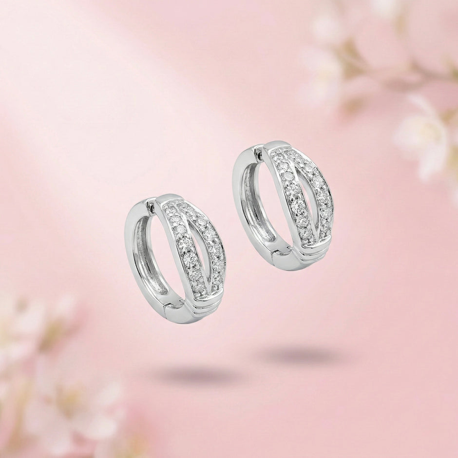 CZ Hoop Earrings