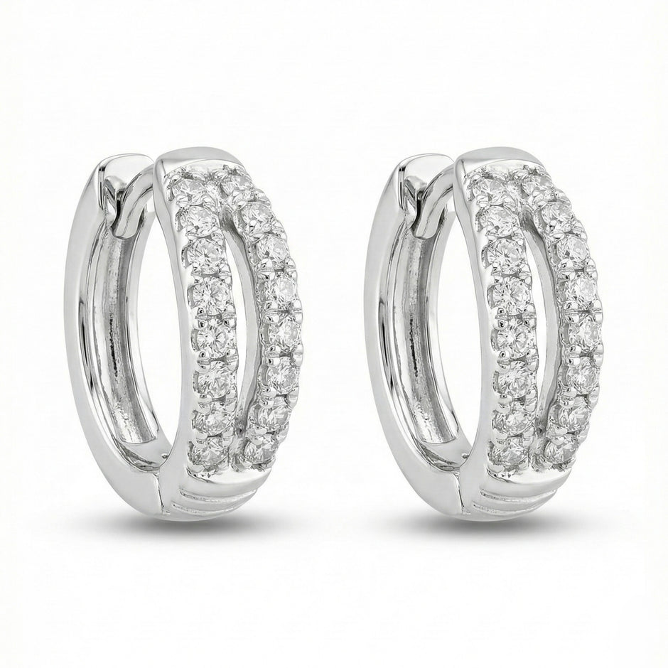 CZ Hoop Earrings