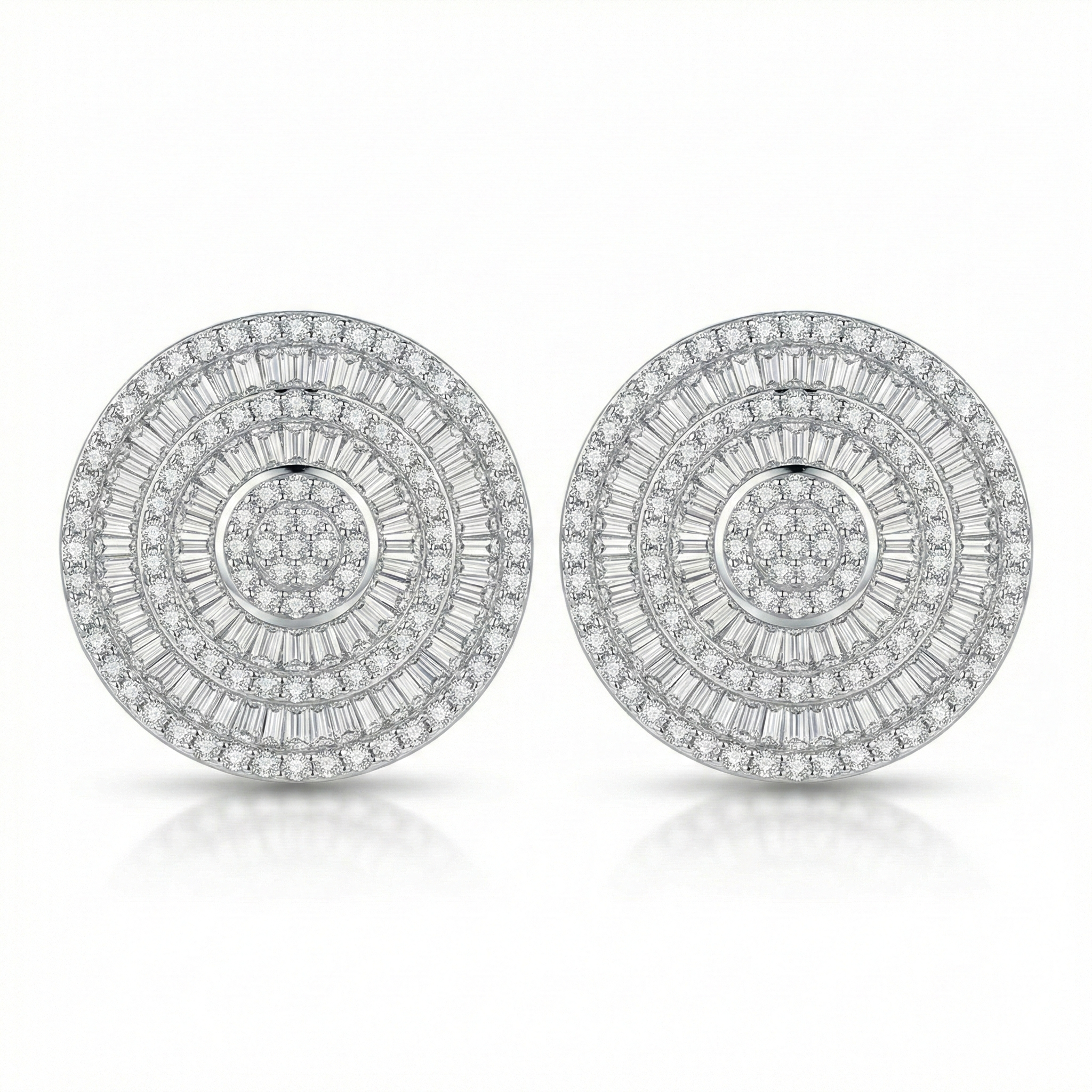 Luxury Circular Stud Earrings