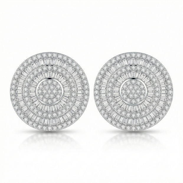 Luxury Circular Stud Earrings