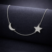 Celestial Moon & Star Pendant Necklace