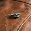 Dual-Onyx Scroll Signet Ring