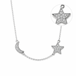 Celestial Moon & Star Pendant Necklace