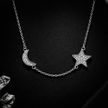 Celestial Moon & Star Pendant Necklace