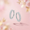 Diamond Look Hoop Earrings