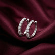 Diamond Look Hoop Earrings