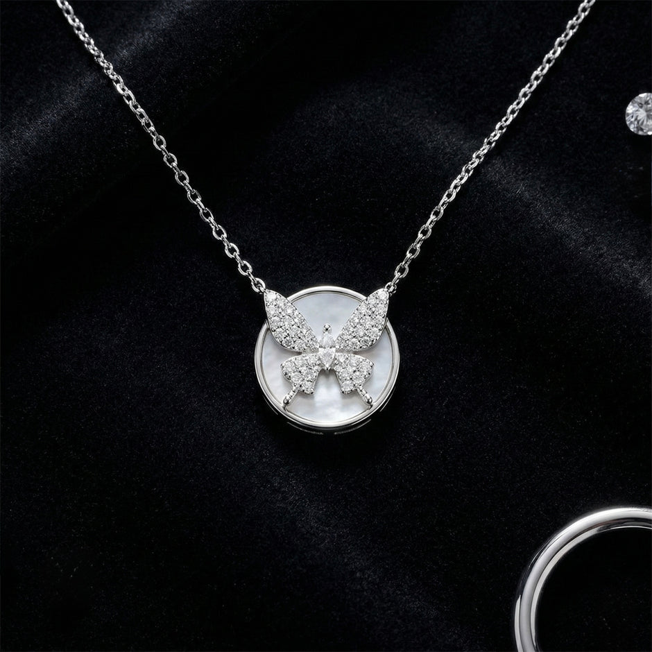 Butterfly Design Pendant Necklace