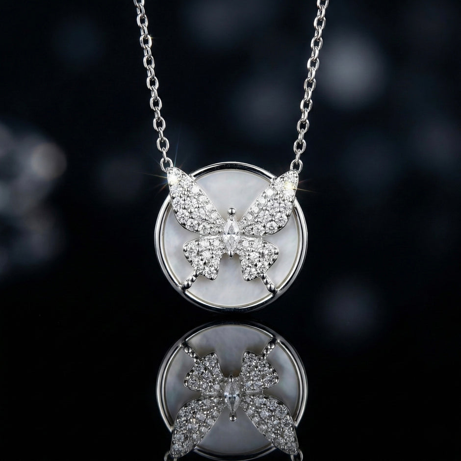 Butterfly Design Pendant Necklace