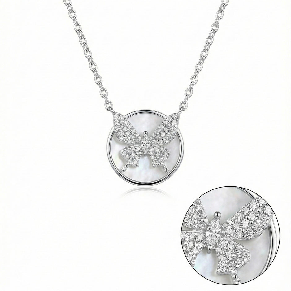 Butterfly Design Pendant Necklace