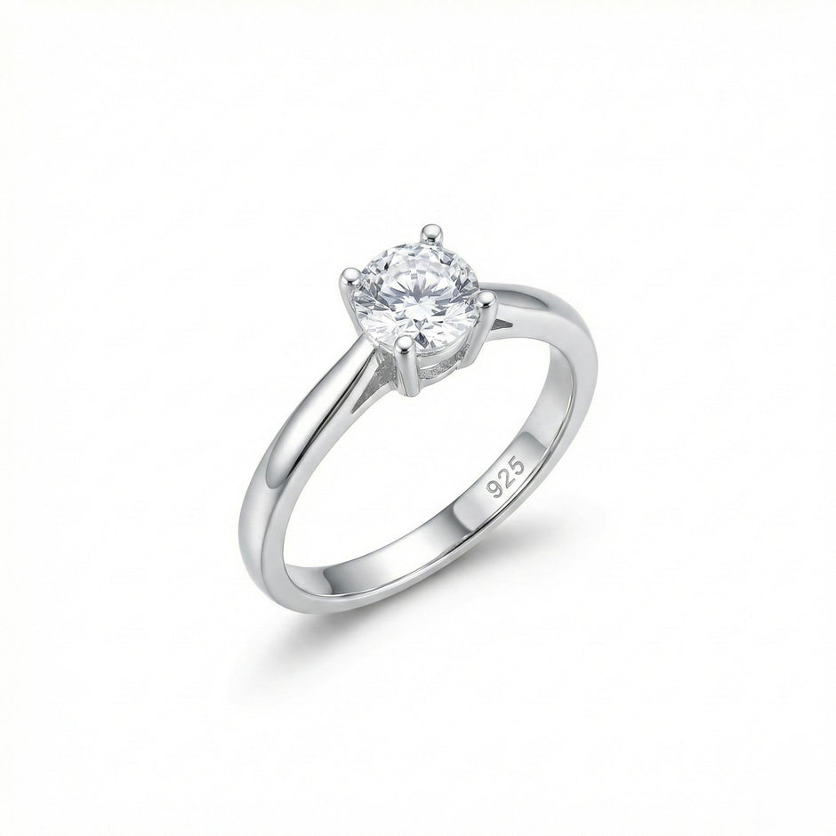 Classic Round Solitaire Engagement Ring