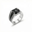 Grecian Onyx Square Signet Ring