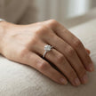 Adjustable Twisted Halo Solitaire Ring