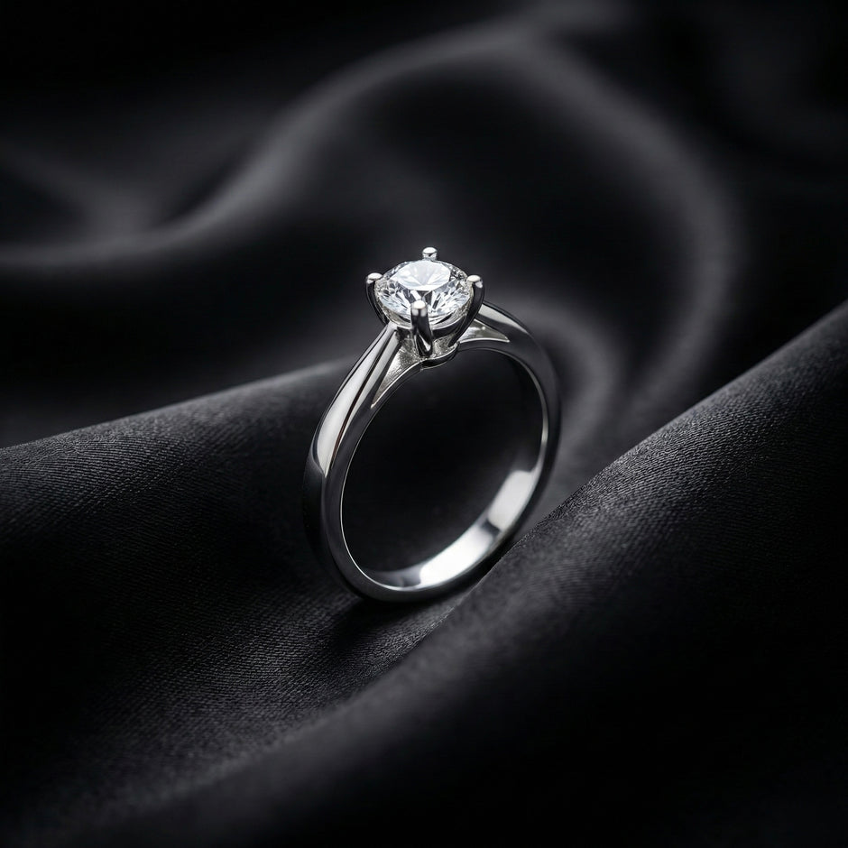 Classic Round Solitaire Engagement Ring