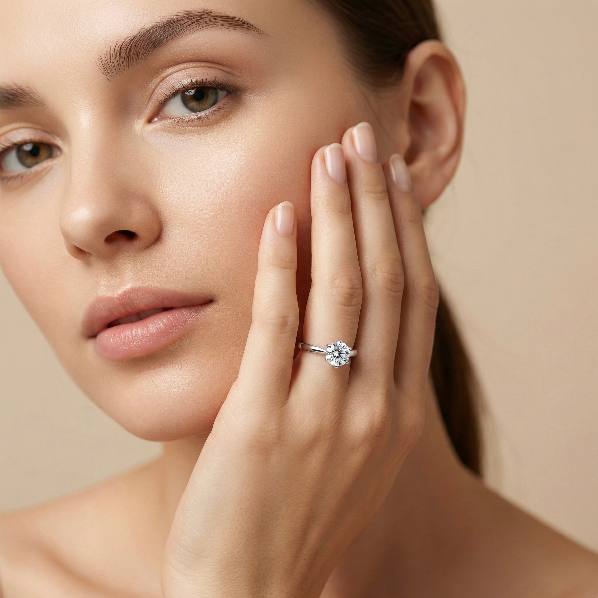 Classic Round Solitaire Engagement Ring