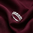 Marquise Cluster Pavé Band Ring