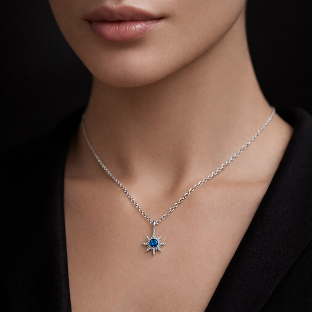 Radiant Starburst Pendant Necklace