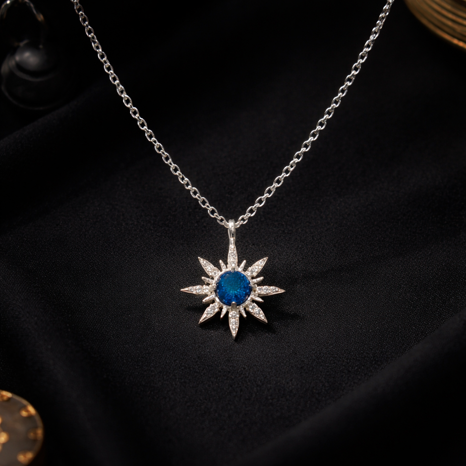 Radiant Starburst Pendant Necklace
