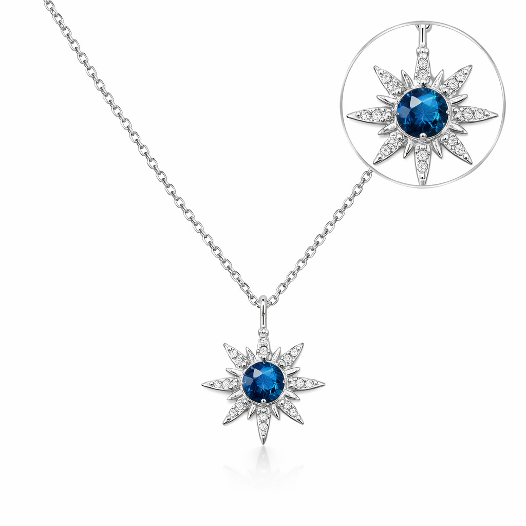Radiant Starburst Pendant Necklace