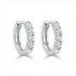 Elegant CZ Hoop Earrings