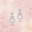 Bow Floral Drop Earrings