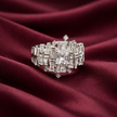 Geometric Baguette Cluster Statement Ring