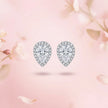 Classic Pear Cut Diamond Stud Earrings