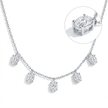Multi Drop Stone Pendant Necklace