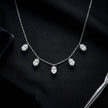 Multi Drop Stone Pendant Necklace