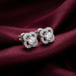 Floral Diamond Stud Earrings