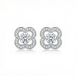 Floral Diamond Stud Earrings