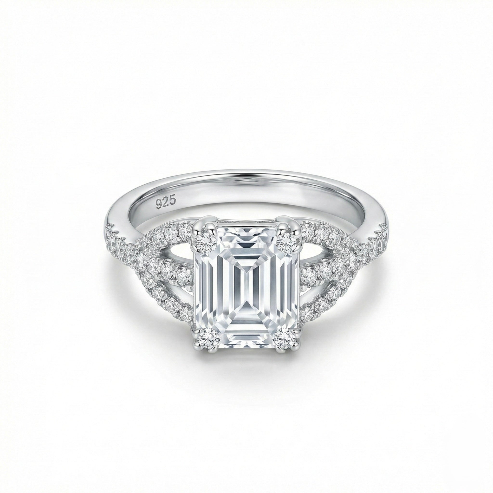 Emerald Cut Solitaire Ring