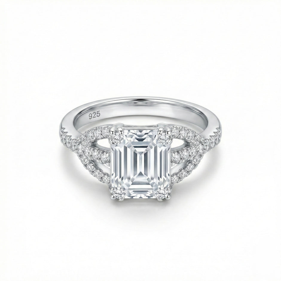 Emerald Cut Solitaire Ring