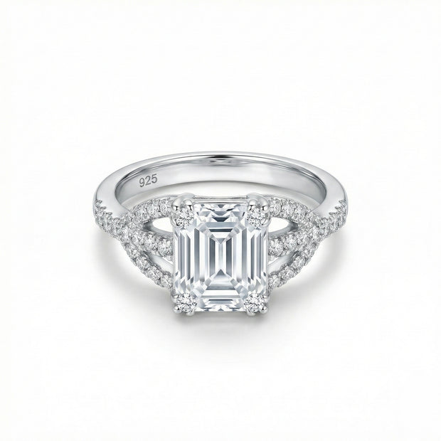 Emerald Cut Solitaire Ring