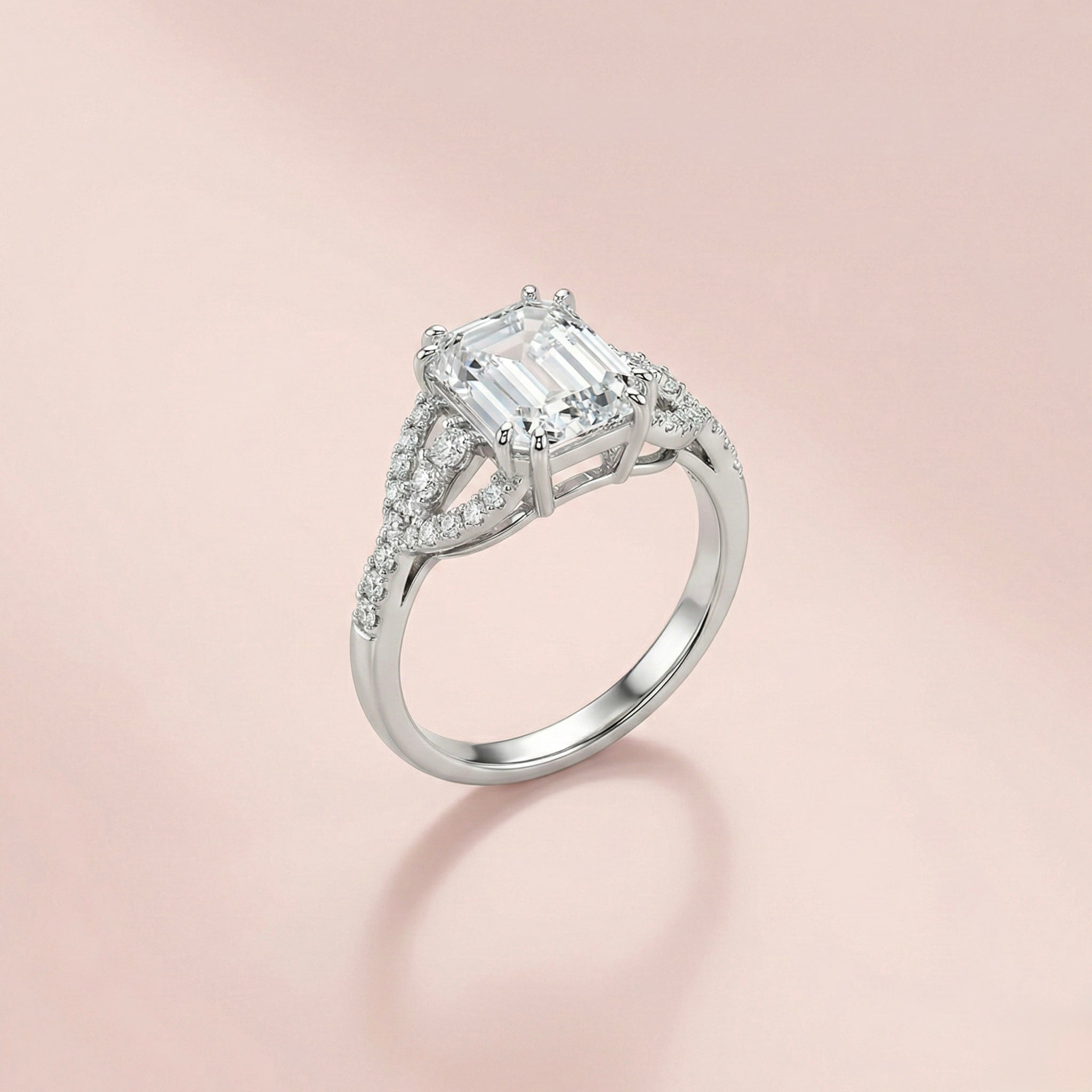 Emerald Cut Solitaire Ring
